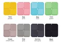 Tapis de léchage pour animaux de compagnie avec ventouses en silicone, tapis de léchage à alimentation lente et bol anti-étouffement avec grattoir
