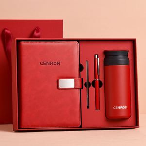 Modern Office Gift Set Featuring A5 PU Leather Notebook <b>Pen</b> <b>Refill</b> and Thermal Bottle Suitable for Corporate Gifts - Product Image 5
