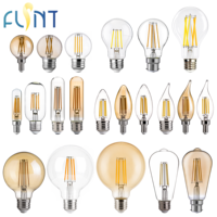 Lampe LED vintage à filament AC 360 degrés G125 A19 B22 en verre, vente directe usine, OEM ODM CE RoHS UKCA C PSE
