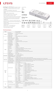 SE-12-100-500-W1A Led Dimming driver cho ltech 0-10V ul + NFC lệnh lập trình AC-DC năng lượng chuyển giao cho LED chiếu sáng nhựa - Product Image 2