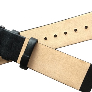 Correa de reloj de cuero genuino de alta calidad, personalizada, OEM, buena, intercambiable, liberación rápida, plana, suave, nappa, sin costuras - Product Image 4