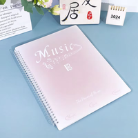 Carpeta Transparente de PP para Partituras, Tamaño A4, Antireflejo, Modificable, Organizador de Partituras para Piano