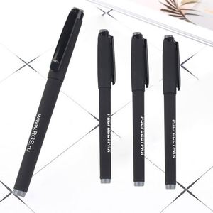 Wholesale Cheapest China Classic Roller Black Blank Soft Rubber Ball Point <b>Pen</b> With Custom Logo for Office School - Product Image 1