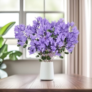 Rama de Flor de Jacaranda Artificial, Azul Púrpura, de Plástico y Tela, para Decoración de Bodas, Exteriores y Hogar - Product Image 1