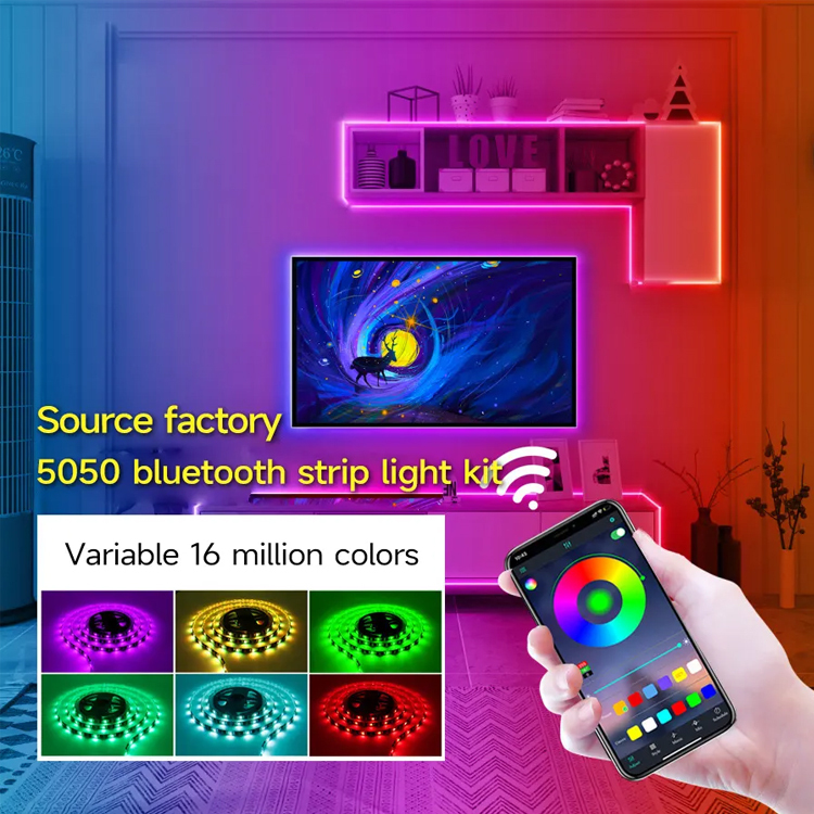 5V USB BT APP IP65 Waterproof TV Background Decorative RGB LED Strip Light Smd5050 Copper Body Epistar Chip Dimmable 2700-6500K · image 2