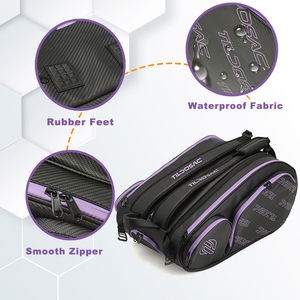 उच्च गुणवत्ता वाले समुद्र तट टेनिस पैडल रैकेट बैकपैक थर्मोपॉकेट टेनिस खेल पैडल रैकेट बैग - Product Image 6