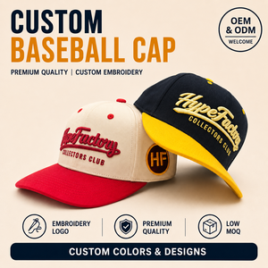Gorra de Béisbol de 6 Paneles con Etiqueta Privada, Logotipo Bordado Personalizado, MOQ Bajo, Servicio de Personalización de Marca OEM, Estilo Moderno, Urbano y Descontraído - Product Image 1
