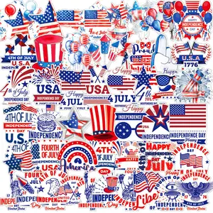 Independence Day America USA Themed Stickers Party Decoration Layout Supplies Party Decoration Set