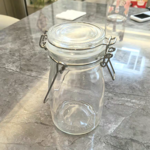 Venta caliente tarros de fermentación de vidrio botellas para niños embalaje de jugo refrescos vietnamitas otros suministros para fiestas con tapa de Clip - Product Image 4