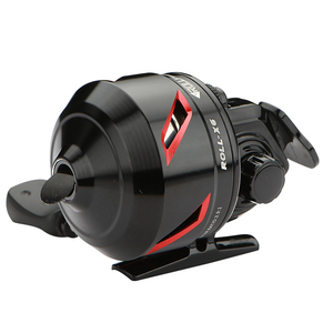 Carrete <span class=keywords><strong>de</strong></span> pesca <span class=keywords><strong>de</strong></span> caña <span class=keywords><strong>de</strong></span> pescar, línea interna <span class=keywords><strong>de</strong></span> tiro, con cierre integrado, con tirachinas y lazo cruzado - Product Image 1