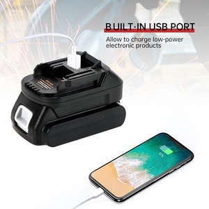 Adaptateur d'Accumulateur BPS18M Compatible avec les Batteries <span class=keywords><strong>Black</strong></span> and <span class=keywords><strong>Decker</strong></span> 20v Convertir en <span class=keywords><strong>Outils</strong></span> Électriques Sans Fil Makita 18v avec Port USB - Product Image 4