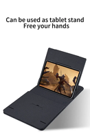 Table portable pour ordinateur portable avec chargeur sans fil magnétique 15W, bureau pliable pour la maison et le bureau, idéal pour la lecture, l'écriture, la prise de repas, le travail
