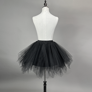 Jupe en gaze élégante pour femme, style vintage, pour fête d'Halloween, avec dentelle et volants, taille naturelle, design asymétrique, <span class=keywords><strong>mini</strong></span> tutu - Product Image 5