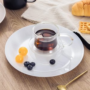 Cốc Cà Phê Thủy Tinh Hai Lớp [Có Tay Cầm Ly Espresso Cách Nhiệt Cốc Cà Phê Trong Suốt Hoàn Hảo Cho <span class=keywords><strong>Latte</strong></span>, Cappuccino - Product Image 2