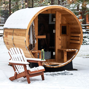 Kompor Listrik Kayu Cedar Merah Kanada <span class=keywords><strong>Sauna</strong></span> Uap Basah Kayu Solid untuk Luar Ruangan 4-6 Orang - Product Image 3