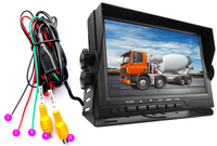Moniteur de voiture haute définition avec écran IPS Système de sécurité de conduite 2CH grand angle de 7 pouces