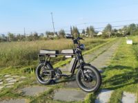 Vélo électrique de banlieue 48V avec double batterie au lithium 15Ah et moteur haute puissance Hengtach - Pneus larges de 20 pouces, longue autonomie, 7 vitesses