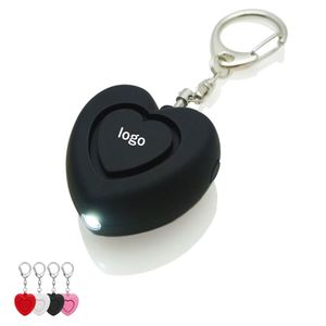 Promotion : Alarme personnelle anti-agression à décibels élevés avec lumière LED en forme de cœur, dispositif d'autodéfense durable pour femmes et enfants - Product Image 1