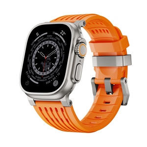 สายรัดข้อมือซิลิโคน OEM ระบายอากาศได้ดี ทนแรงดึงสูง ใช้แทนสายเดิมได้ ใช้งานร่วมกับ IWatch 11 10 9 8 7 - Product Image 1