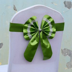 Groothandel AmWedding Model Am 251 Moderne Effen Kleur Elastische Polyester Satijnen Stoelbanden voor Stoelband Strik Bruiloft Banket - Product Image 2