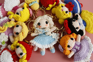 <span class=keywords><strong>Muñeca</strong></span> Amigurumi <span class=keywords><strong>de</strong></span> la Serie Princesa <span class=keywords><strong>de</strong></span> Dibujos Animados, Tejida a Mano, Estilo Princesa, Personaje Oficial Coleccionable, Regalo para Niñas, Anime - Product Image 2