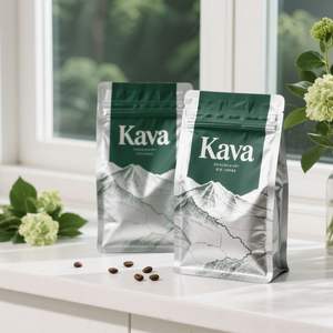 Bolsas Biodegradables de Alta Barrera para Café y Té, Color Negro Mate, 250g 500g, Bolsa para Granos de Café con Válvula - Product Image 3