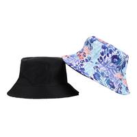 Sombreros unisex de poliéster: diseño abstracto con estampado de hojas tropicales, personalizable
