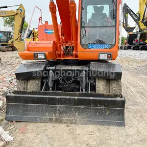Doosan dh150 Wheel Excavator bekas, diskon besar kinerja tinggi