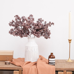 Branche unique de baies artificielles de houx Sujing en plastique et soie, pour décoration de Noël, maison et accessoires de photographie extérieure - Product Image 4