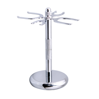 Support de rasage humide portable de luxe en acier inoxydable, universel, pour rasoir et brosse, anti-rouille, organisateur de rasage pour homme