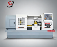 Tour CNC horizontal à banc plat Ck6140, 2 axes, haute précision, pour le tournage de métaux, avec commande GSK, certifié CE