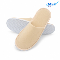 Chaussons d'hôtel jetables en tissu éponge à bout fermé, économiques, en gros, pour voyages, fournitures de salle de bain et équipements de chambre