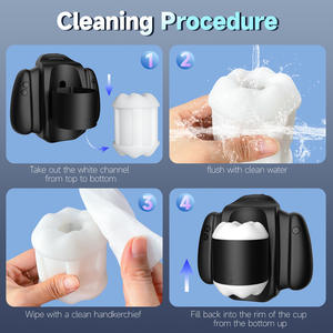 Libo小型バックパック飛行機カップハンドル伸縮振動付き男性用充電自慰行為者安全大人用 - Product Image 5