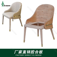 Les pièces de chaise en contreplaqué courbé à l'eucalyptus plient les sièges et les dossiers en contreplaqué