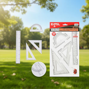 Ensemble de règles Erpsl 20 cm, 4 pièces, outils mathématiques pour étudiants et enseignants - Product Image 3