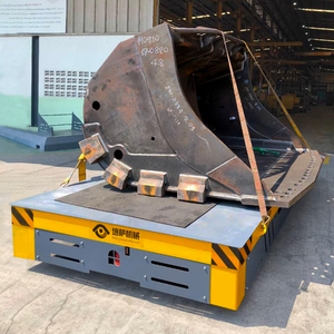 รถขนส่งแบบขับเคลื่อนด้วยตัวเอง 10 ตัน รถเข็นแบตเตอรี่สำหรับขนย้ายชิ้นส่วนงานหนัก ส่งออกไปไทย - Product Image 3