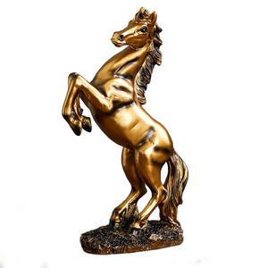 Decoración de gabinete de vino de oficina de caballo de la victoria vacante de estilo europeo transfronterizo, adorno de resina para el hogar de regalo de mudanza y apertura - Product Image 5