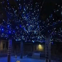 Rideau de scène LED DMX512, toile de fond étoilée, lumière blanche chaude, ciel étoilé pour spectacle théâtral, décoration disco DJ