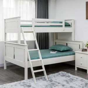 热销现代风格Aravinda双层床-越南制造商提供的全白色卧室家具