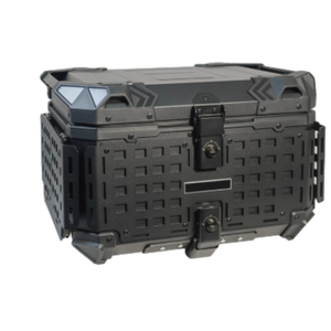 Top Case Moto en Alliage d'Aluminium Style Armure Grande Capacité Démontage Rapide Étanche Antichoc Boîte de Rangement Moto - Product Image 5