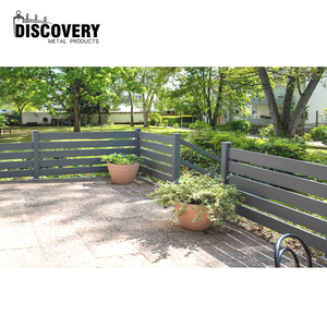 Clôtures de jardin décoratives en aluminium faciles à assembler de qualité supérieure clôture de couleur de grain de bois en alliage d'aluminium pour le jardin - Product Image 1