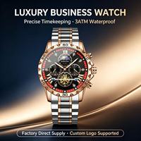 Reloj de Pulsera Cronógrafo de Lujo para Hombre, 3ATM Impermeable, Cuarzo, Estilo Ejecutivo Moderno, Aleación, Esfera de 40mm, Logotipo Personalizado OEM