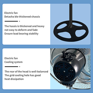 <span class=keywords><strong>Ventilador</strong></span> De Pedestal De pie eléctrico AC DC De 16 pulgadas De fábrica, Parrilla De malla De acero inoxidable para uso en exteriores y RV, <span class=keywords><strong>Ventilador</strong></span> De Pedestal barato - Product Image 2