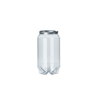 Bouteille de boisson transparente en PET de qualité alimentaire pour thé au lait, cola, jus, avec ouverture facile/déchirement facile/scellés en caoutchouc, modèle A7, fabricant