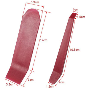 Kuerl पोर्टेबल 4-टुकड़ा मारून pvc सामग्री कार रेडियो पैनल दरवाजा क्लिप डैश ऑडियो ट्रिम हटाने इंस्टॉलर उपकरण वाहन - Product Image 3
