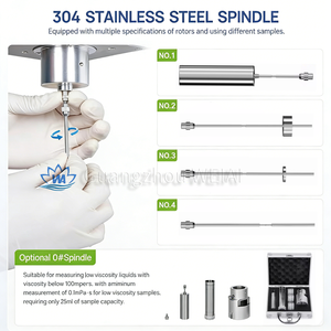 Цифровой ротационный вискозиметр WEIAI Lab с датчиком температуры, 2 млн МПа·с, для косметики, пищевых продуктов, красок, масел, чернил - Product Image 4