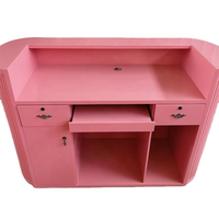 Promotion Exceptionnelle : Comptoir de Réception Bureau Moderne pour Salon de Beauté, SPA, Coiffure – Petit, Rose, Blanc ou Noir