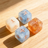 Dés polyédriques bleu profond, ensemble de dés en résine de qualité supérieure, cadeau ultime pour les enfants et les joueurs de jeux de société