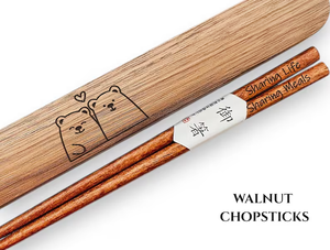 Juego de Palillos Grabados en Caja, <span class=keywords><strong>Regalo</strong></span> de <span class=keywords><strong>5</strong></span>.º <span class=keywords><strong>Aniversario</strong></span> para Él o Ella, <span class=keywords><strong>Regalo</strong></span> de Madera Personalizado para Pareja, Recuerdos Personalizados - Product Image 2