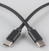 Câble USB-C universel en nylon avec conducteur en cuivre pur et blindage tressé pour téléphones, tablettes, ordinateurs portables, imprimantes - Cordon de charge rapide et de transfert de données